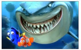 cartoon of shark in Finding Nemo 