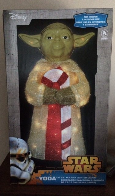 Yoda Christmas yard display