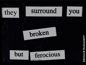 six word story: they surround you broken but ferrocious